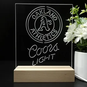 Oakland Athletics Coors Light LED Desk Light