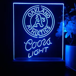 Oakland Athletics Coors Light LED Desk Light