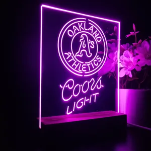 Oakland Athletics Coors Light LED Desk Light