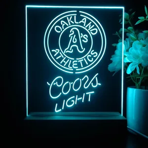 Oakland Athletics Coors Light LED Desk Light