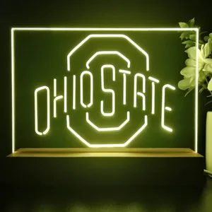 Ohio State Buckeyes Logo 1 LED Desk Light