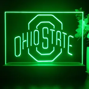 Ohio State Buckeyes Logo 1 LED Desk Light