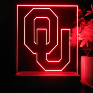 Oklahoma Sooners Logo LED Desk Light
