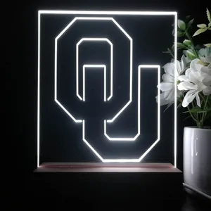 Oklahoma Sooners Logo LED Desk Light