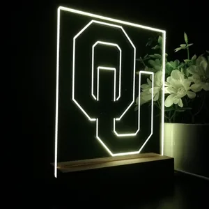 Oklahoma Sooners Logo LED Desk Light