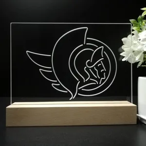Ottawa Senators Logo LED Desk Light