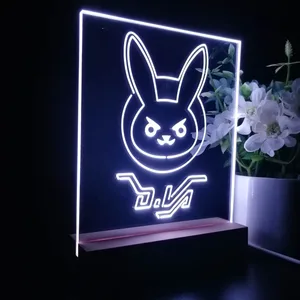 Overwatch Dva Bunny LED Desk Light