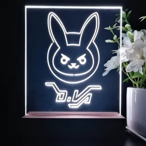 Overwatch Dva Bunny LED Desk Light