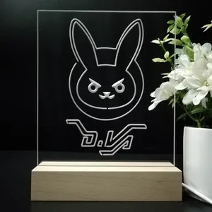 Overwatch Dva Bunny LED Desk Light