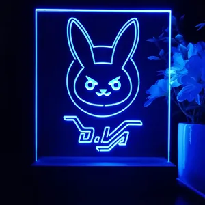 Overwatch Dva Bunny LED Desk Light