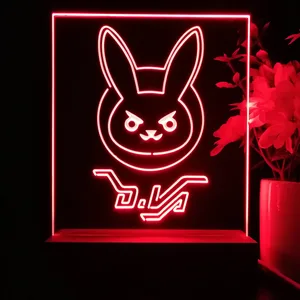 Overwatch Dva Bunny LED Desk Light