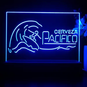 Pacifico Surfer and Waves LED Desk Light