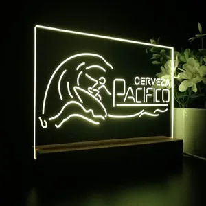 Pacifico Surfer and Waves LED Desk Light