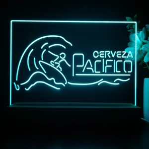 Pacifico Surfer and Waves LED Desk Light