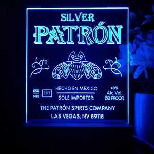 Patron Silver Logo LED Desk Light