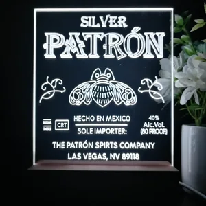 Patron Silver Logo LED Desk Light