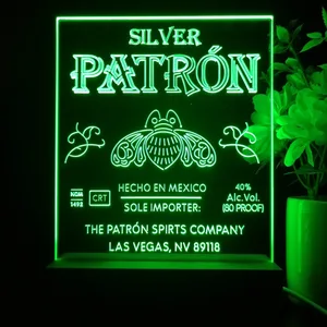 Patron Silver Logo LED Desk Light