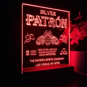 Patron Silver Logo LED Desk Light