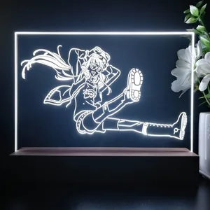Persona 5 Girl Logo LED Desk Light