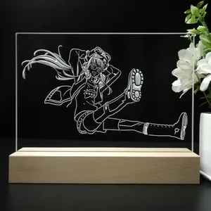 Persona 5 Girl Logo LED Desk Light