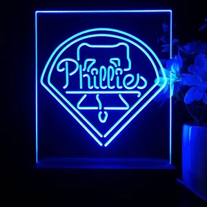 Philadelphia Phillies Logo 1 LED Desk Light