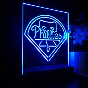 Philadelphia Phillies Logo 1 LED Desk Light