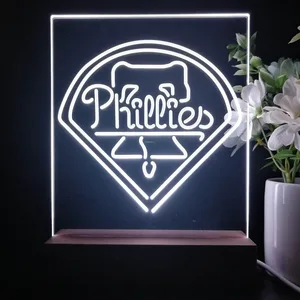 Philadelphia Phillies Logo 1 LED Desk Light