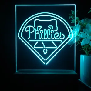 Philadelphia Phillies Logo 1 LED Desk Light