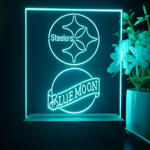 Pittsburgh Steelers Blue Moon LED Desk Light