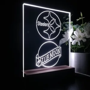 Pittsburgh Steelers Blue Moon LED Desk Light