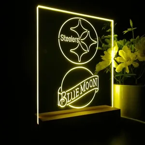 Pittsburgh Steelers Blue Moon LED Desk Light