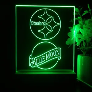 Pittsburgh Steelers Blue Moon LED Desk Light