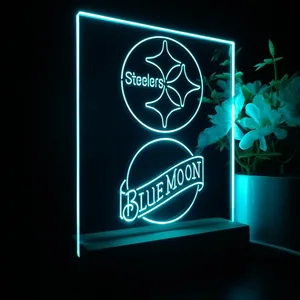 Pittsburgh Steelers Blue Moon LED Desk Light