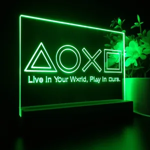 PlayStation Button Symbols LED Desk Light