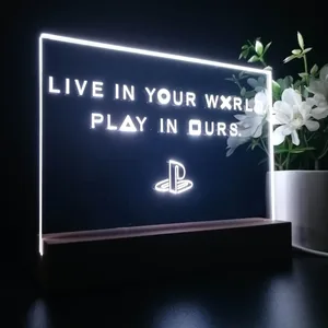 PlayStation Live In Your World Play In Ours LED Desk Light