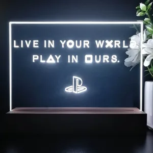 PlayStation Live In Your World Play In Ours LED Desk Light