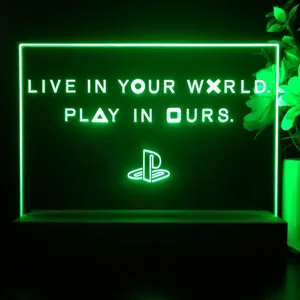 PlayStation Live In Your World Play In Ours LED Desk Light