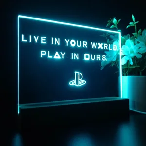PlayStation Live In Your World Play In Ours LED Desk Light