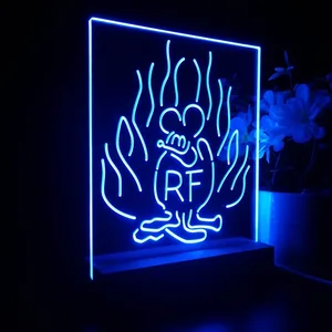 Rat Fink Fire Flame LED Desk Light