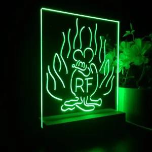 Rat Fink Fire Flame LED Desk Light