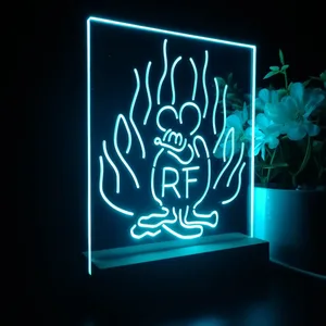Rat Fink Fire Flame LED Desk Light