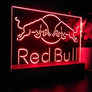 Red Bull Fighting Bulls LED Desk Light