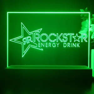 Rockstar Energy Drink RR Logo 2 LED Desk Light