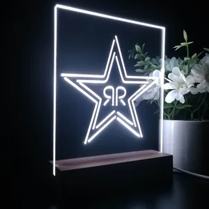 Rockstar Energy RR Star Logo LED Desk Light