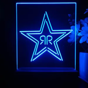 Rockstar Energy RR Star Logo LED Desk Light