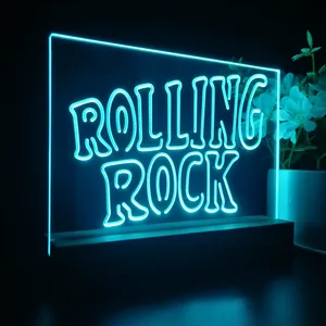 Rolling Rock Banner LED Desk Light