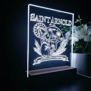 Saint Arnold Patron Saint of Brewers LED Desk Light