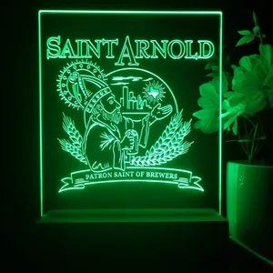 Saint Arnold Patron Saint of Brewers LED Desk Light