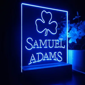Samuel Adams Clover Shamrock LED Desk Light