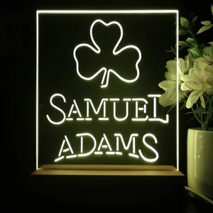 Samuel Adams Clover Shamrock LED Desk Light